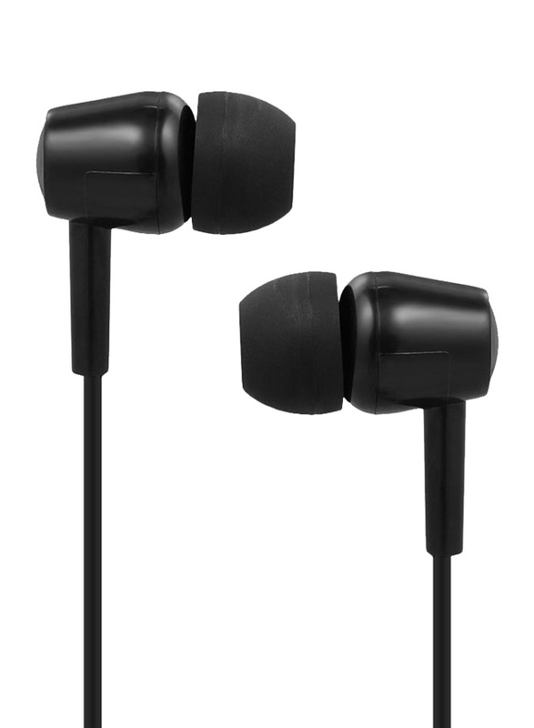 3.5mm Jack Wired In-Ear Headphones with Microphone, Black