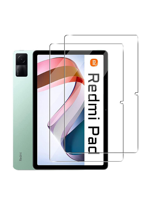 

Generic Xiaomi Redmi Pad 10.6 HD Full Coverage Tempered Glass Screen Protector, 2 Piece, Clear