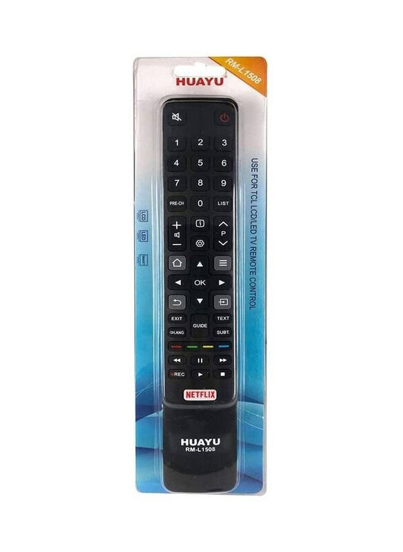 

Huayu RM-L1508 Replacement Remote Control for TCL Smart LCD, LED TV, Black