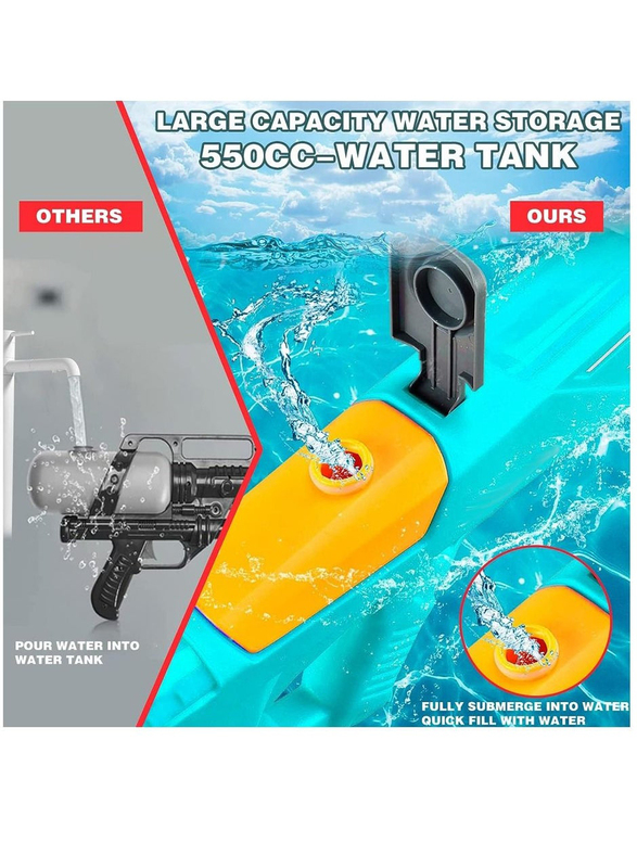 High Pressure Battery Powered Squirt Electric Water Gun, Green