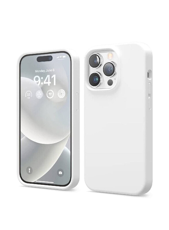 

Generic Apple iPhone 14 Pro Max Protective Silicone Shockproof Slim Thin Mobile Phone Case Cover, White