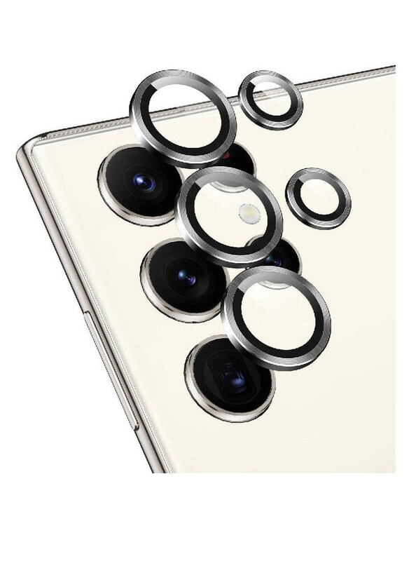 

Generic Samsung Galaxy S23 9H Camera Lens Protective Rings, Silver