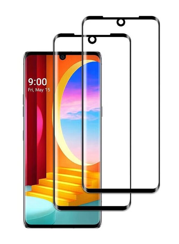 

Generic LG Velvet Full Coverage HD Clear Anti-Scratch Anti-Fingerprint Tempered Glass Screen Protector, 2 Piece, Clear