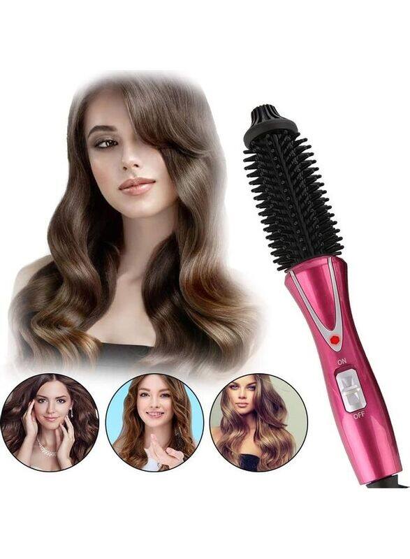 

Arabest Curling Iron Wand Suitable Anti-Scald Instant Heated Styler Brush Pink/Black