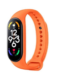 Soft Silicone Strap for Xiaomi Mi Band 7, Orange