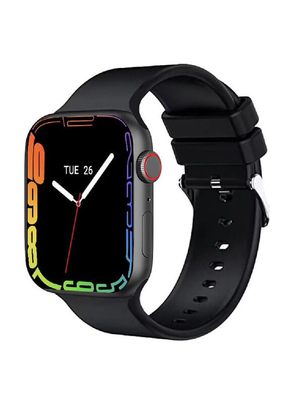 

Zoom Plus 2023 New Bluetooth Calling Full Screen Touch Heart Rate Monitoring Smartwatch, Black