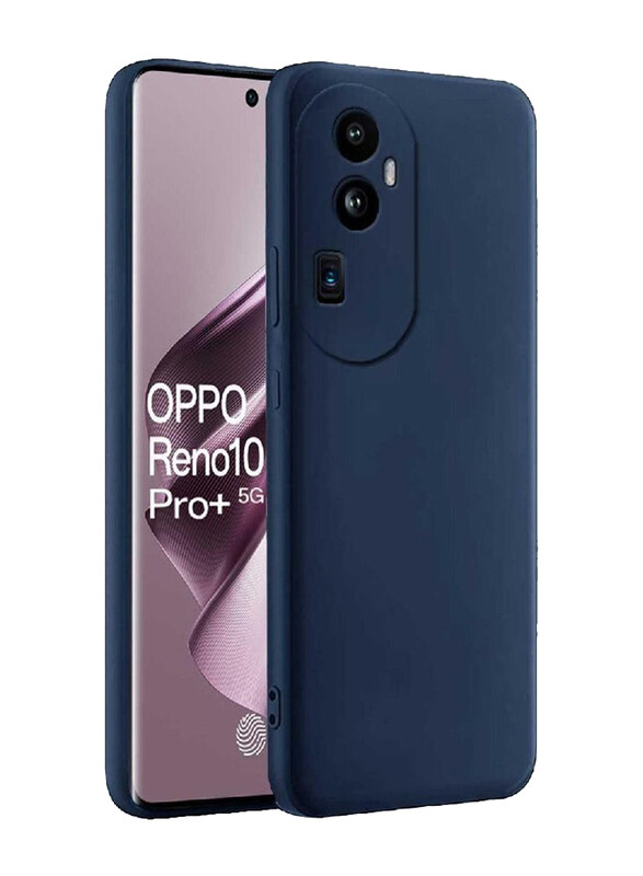 

Zoomee Oppo Reno 10 Pro Plus 5G Protective Liquid Silicone Rubber Camera Protection Ultra Slim Mobile Phone Back Case Cover, Blue