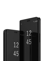 Samsung Galaxy S21 View Mirror Mobile Phone Flip Case Cover, Black