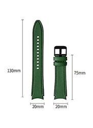 Replacement Leather Band For Samsung Galaxy Watch 4, Green