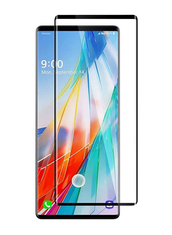 

Generic LG Wing Full Coverage HD Clear Anti-Scratch Anti-Fingerprint Tempered Glass Screen Protector, Clear