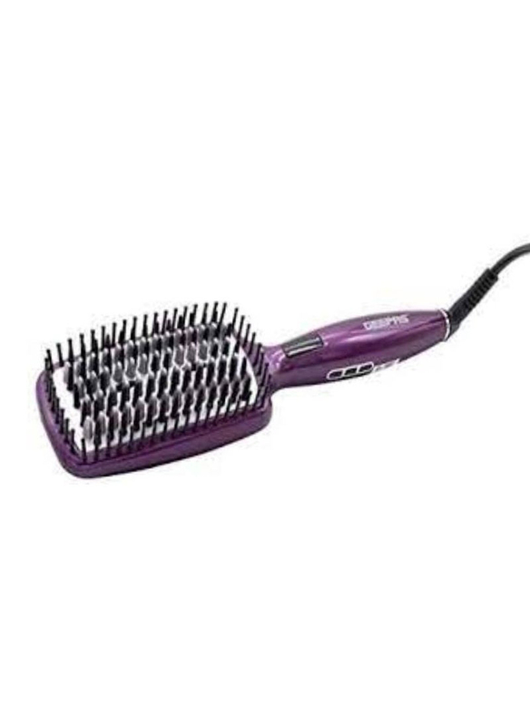 Geepas Beauty Ceramic High Quality Hair Dryer Brush, GHBS86012, Purple