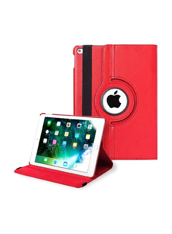 

Generic Apple iPad 9.7 inch Leather 360 Degree Rotating Stand Tablet Case Cover, Red