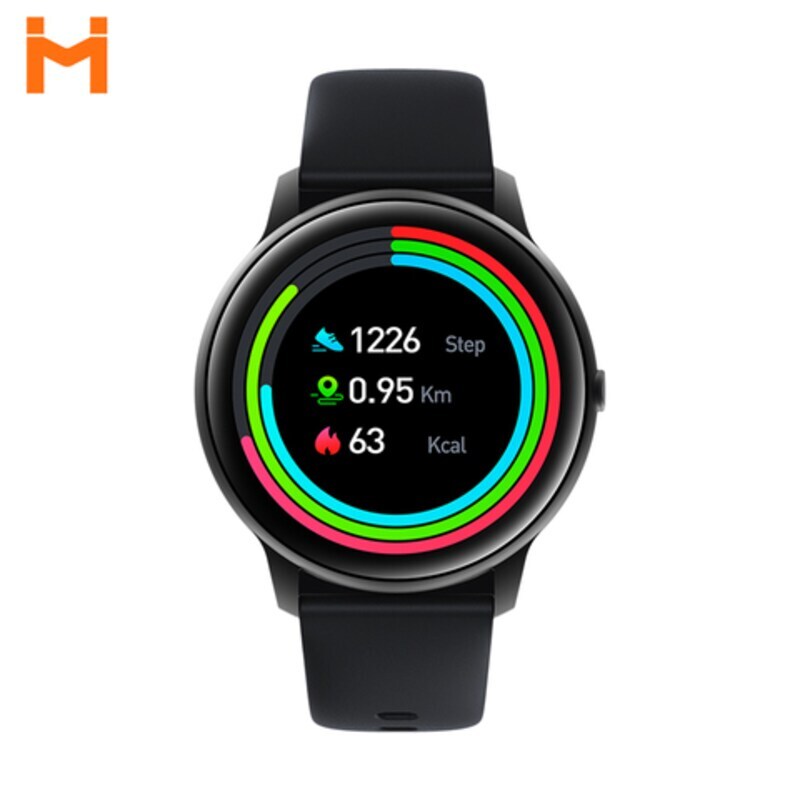 1.28 Inch KW66 Smartwatch Metal Fitness Tracker 3D Curved Full Touch IP68 Waterproof 13 BT Smartwatch, Black