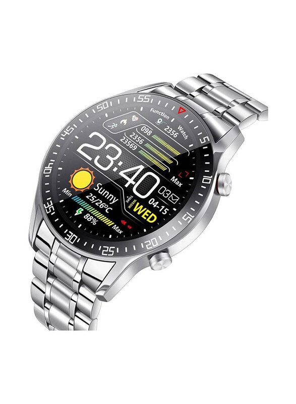 

Generic 46mm Smartwatch with Water Resistant, Silver