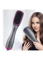 Arabest 3-in-1 Professional Hair Brush Negative Ion Blow Dryer Straightening Brush Hot Air Styling Comb, Grey