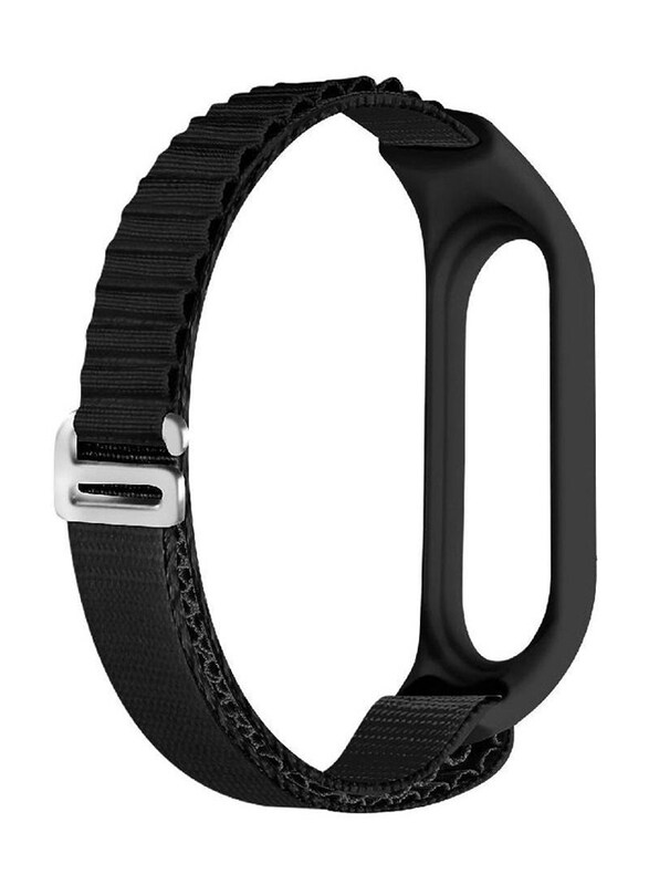 

Generic New Nylon Sport Loop Wristband Bracelet for Xiaomi Mi Band 7, Black
