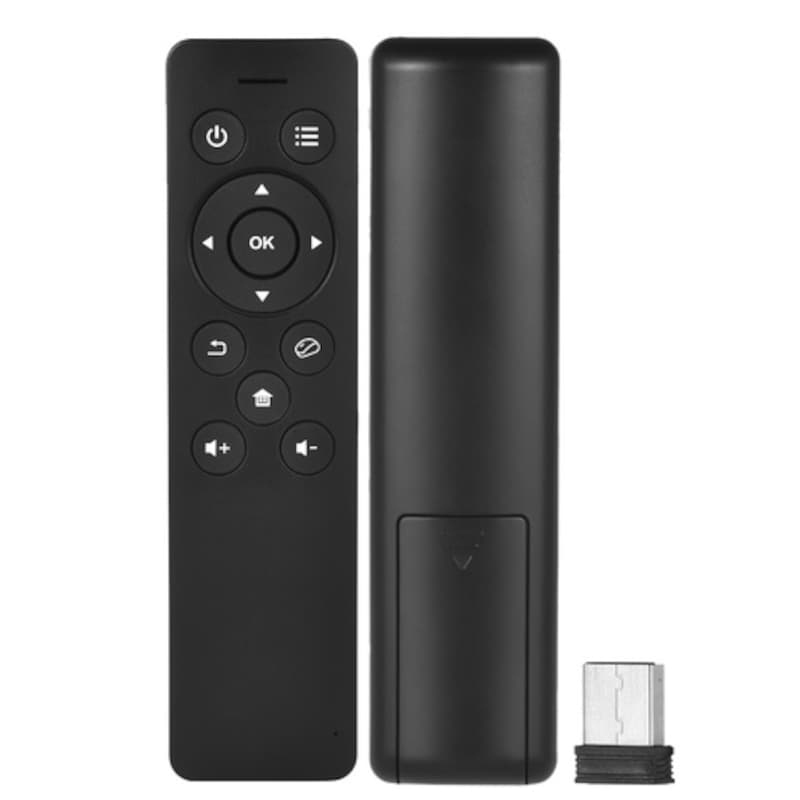 2.4GHz Wireless Remote Control with USB 2.0 Receiver Adapter for Smart TV/Android TV/Box Google TV, Black