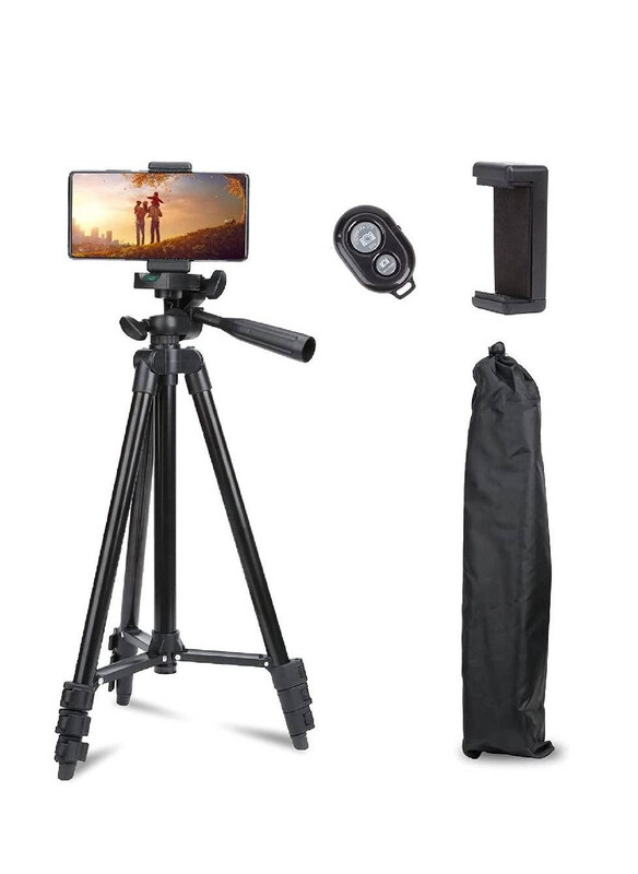 

Generic Extendable Travel Video Tripod, Black