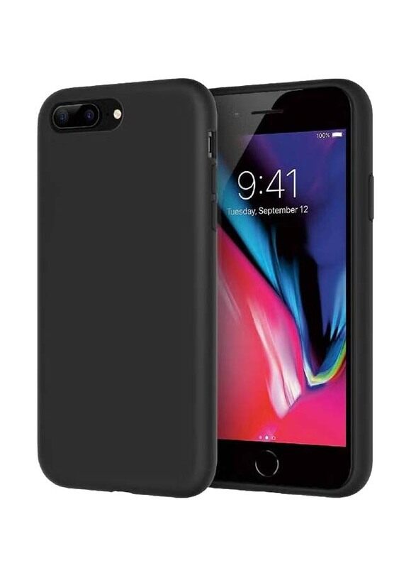 

Generic Apple iPhone 7 Plus Protective Microfiber Lining Silicone Mobile Phone Case Cover, Black