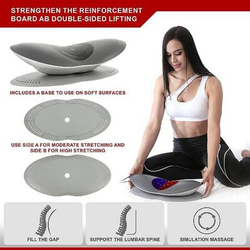 New Electric Lumbar Traction Device Lower Back Stretcher Infrared Heating & Vibration Massager, One Size, Grey