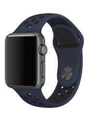 Silicone Replacement Wrist Band For Apple Watch 40 mm Blue