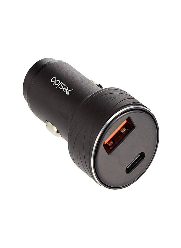 

Yesido 36W Dual Pd Fast Car Charger, Black