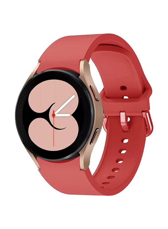 Soft Silicone Sport Band for Samsung Watch 4/Watch 4 Classic, Red