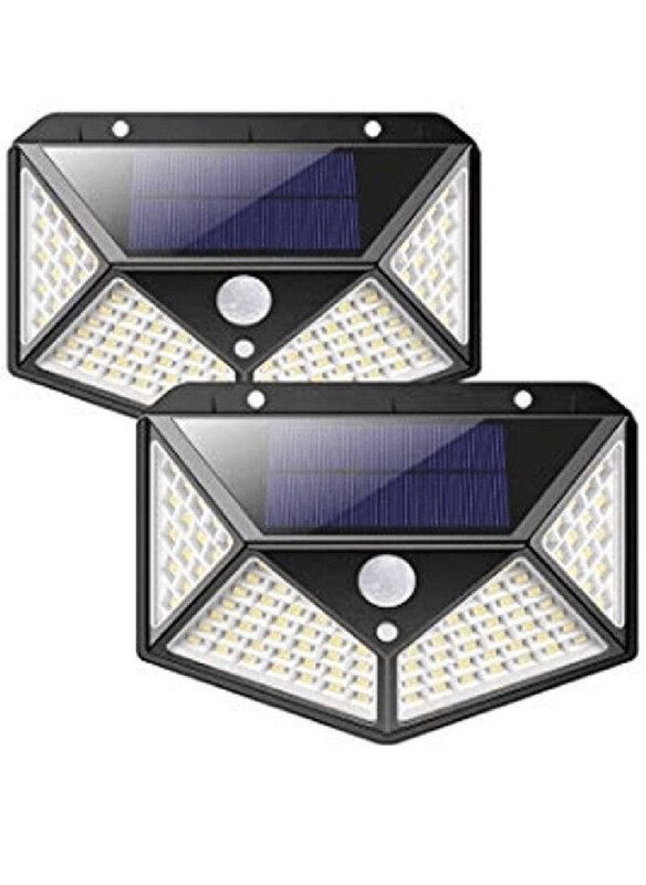 

Generic New Arrival Solar Interaction Wall Lamp 100 Led, 2 Piece, YX-100, Black