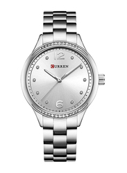 Curren Analog Watch for Men with Stainless Steel Band, Water Resistant, GET15592864, Silver