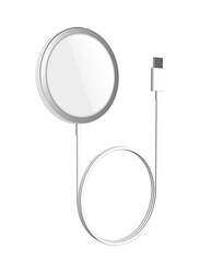 Wireless Magnetic Fast Charging for iPhone 12/iPhone 12 mini/iPhone 12 Pro/iPhone 11 White