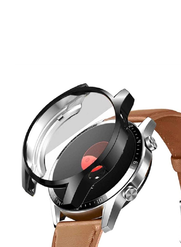 Bumper Case Cover For Huawei Watch GT 2 46mm, Black/Clear