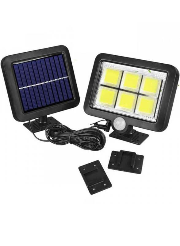 XiuWoo Solar Powered Exterior Security Light Fixture with Remote Control, HS-8022, Multicolour