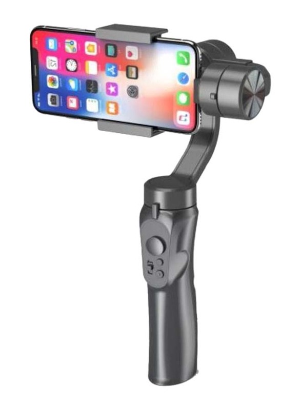 Time Lapse Expert Gimbal 3-Axis Handheld Stabilizer with Focus Pull & Zoom Face Tracking for Smartphone, Black