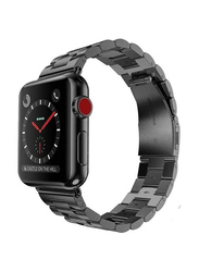 Stainless Steel Watch Band for Apple Watch 44/42mm, Black