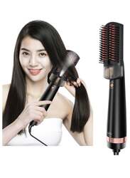 Professional 3 in 1 Steam Hair Dryer Brush With Infrared Light And Steam Spray Hot Air Comb