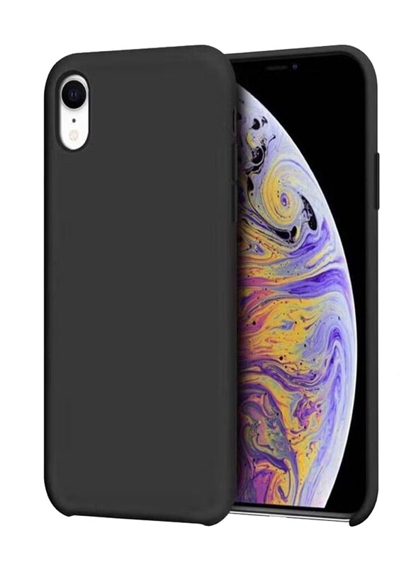 

Generic Apple iPhone XR 6.1 soft Silicone Mobile Phone Back Case Cover, Black