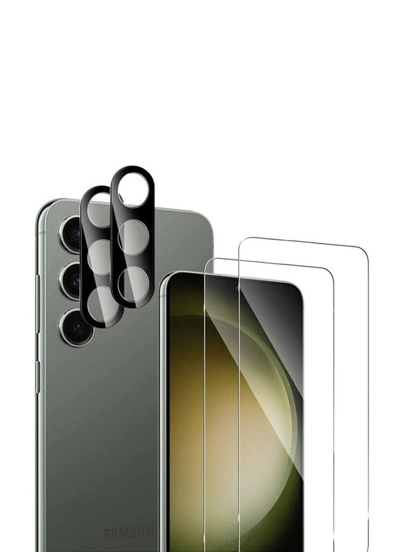 

Generic Samsung Galaxy S23 Plus Edge-to-Edge Tempered Glass Screen Protector & Camera Lens, 4 Piece, Clear
