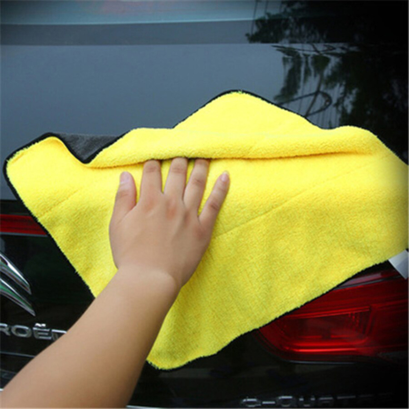 Sanbo Cleaning Wipes Super Absorbent Microfiber Towel, Yellow/Grey
