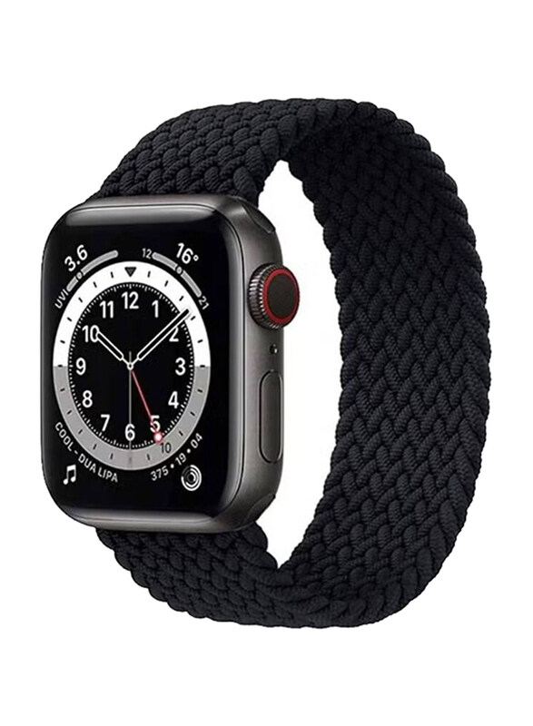 

Generic Braided Solo Loop Watch Band for Apple Watch Series 7 45mm, Black