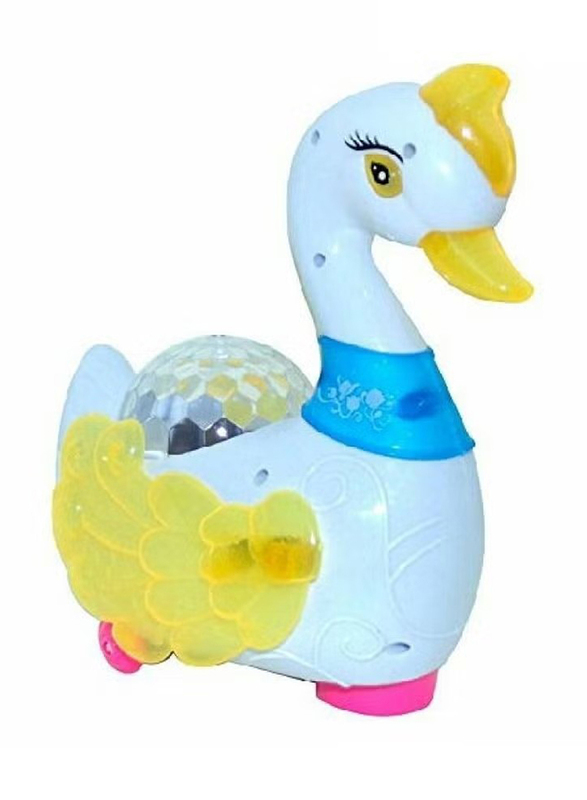 XiuWoo Electric Swan With Music And Light, 26 x 22 x 18.5cm, Ages-6-12 Month, Multicolour