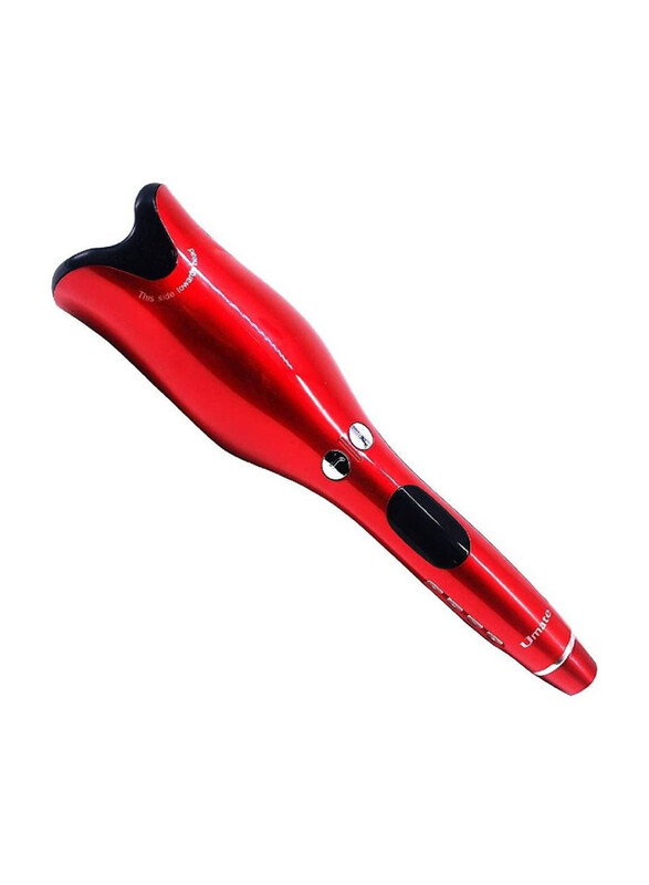 

Umate Automatic Ceramic Rotating Hair Curler, Red