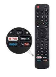 Replacement Remote Control Compatible with All Hisense 4K LED HD UHD Smart TVs Black