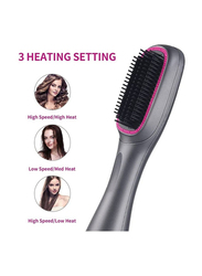 XiuWoo 3 In 1 Professional Hair Brush, Black/Pink