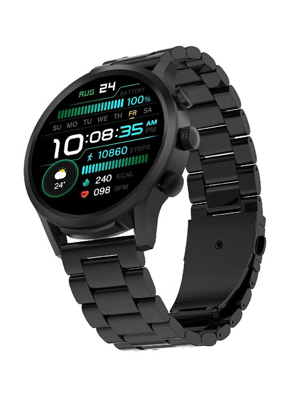 Haino Teko Germany 2023 Smartwatch, Newly Launched Bluetooth Calling Full Screen Touch Heart Rate Monitoring, Black