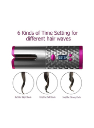 Cordless Auto Curling Iron USB Rechargeable Waves Intelligent Hair Curler Roller, Multicolour