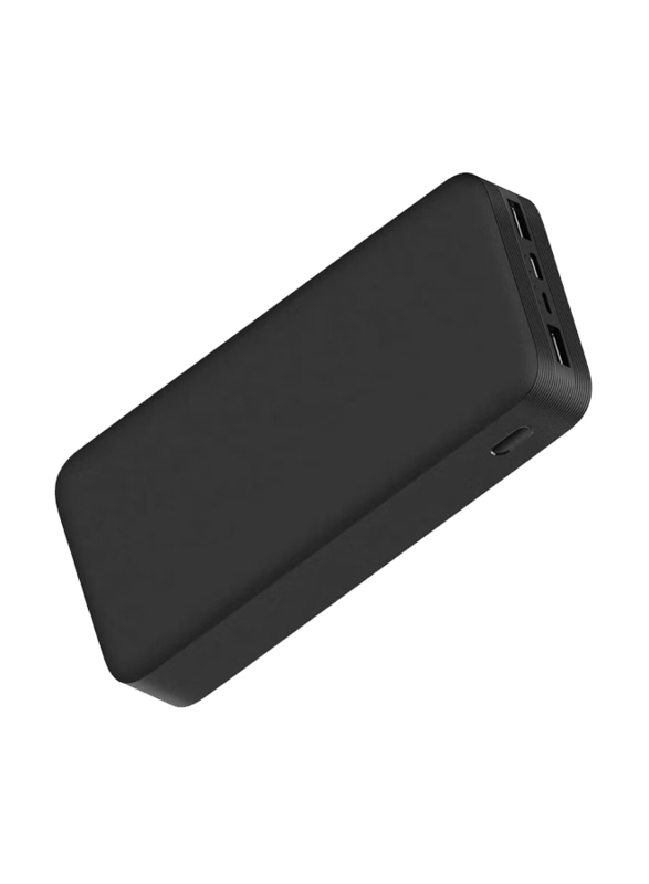 GENNEXT 20000mAh Dual USB Fast Charge Power Bank, Black
