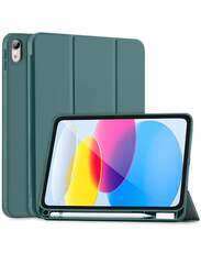Protective Soft TPU Smart Trifold Stand with Pencil Holder Case Cover For iPad Pro 11 Inch (2022/2021/2020) Grey