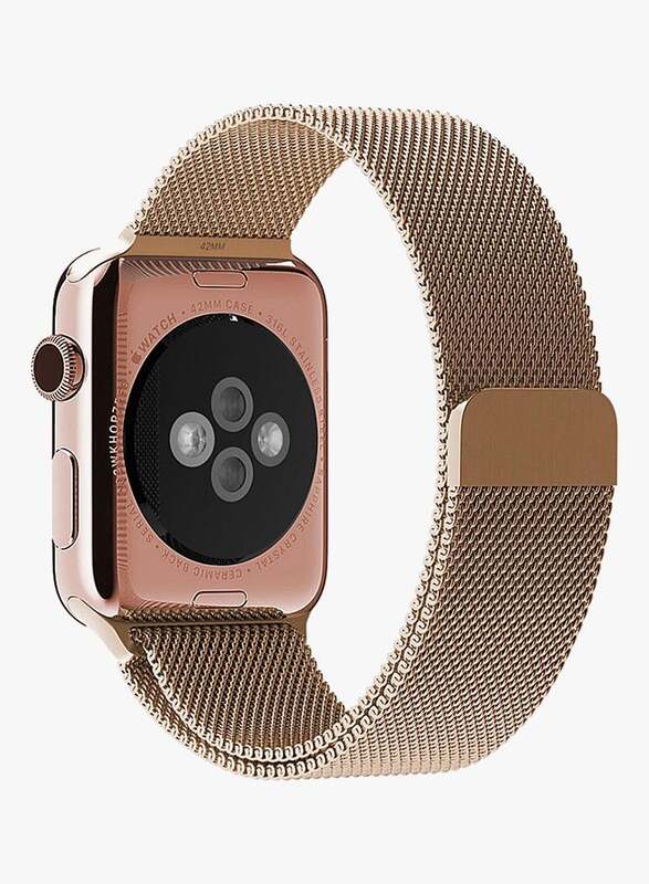 Stainless Steel Wrist Band For Apple Watch 42 mm Gold