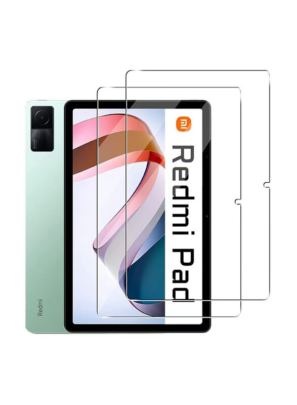 

Hyx 10.6 inch Xiaomi Redmi Pad HD Full Coverage Easy Installation Tempered Glass Screen Protector, 2 Pieces, Clear