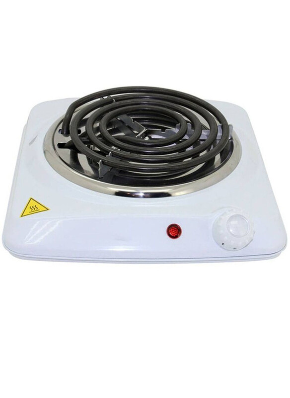 

Generic Electric Single Spiral Hot Plate with Overheat Protection, White